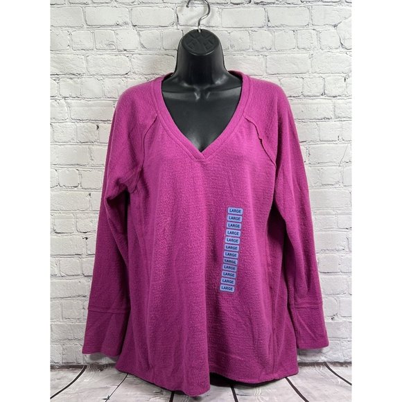 Wildfox Haley Brushed Long‎ Sleeve Knit Top Women’s Size Large NWT New - Picture 3 of 8